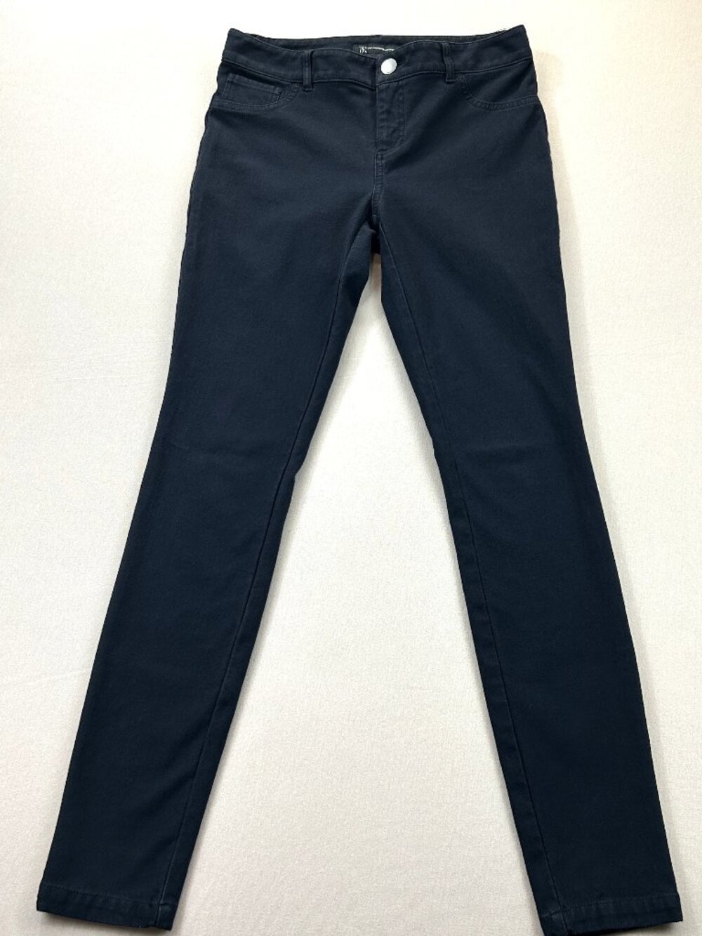 INC International Concepts Jeans Womens Size 4 Black Denim Mid Rise Skinny